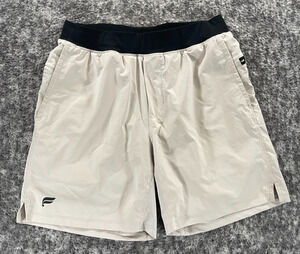 Fabletics Shorts Mens Small 28 Franchise Lined Performance Training 7" Bone